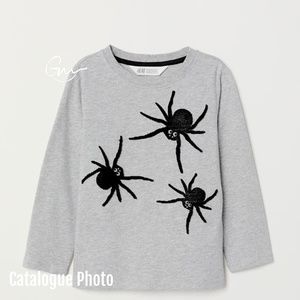 H&M Kids Halloween Bundle - 2 Sweatshirts & 1 Long sleeve t shirts, Size 2-4